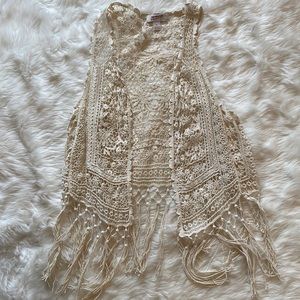 Crochet tank top vest